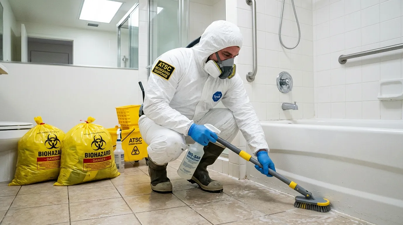 Decontamination equipment deployed for Blood Cleanup in Lockport